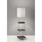 Homeroots Walnut Wood & Metal Shelf Floor Lamp16 x 16 x 63.25 in. 372586 - alternate 7